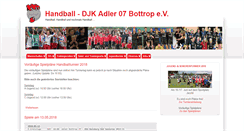 Desktop Screenshot of handball.adler07.de