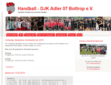 Tablet Screenshot of handball.adler07.de